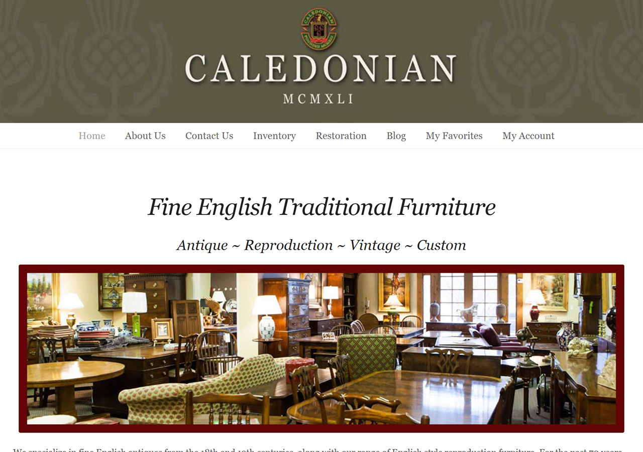 Caledonian Antiques home page