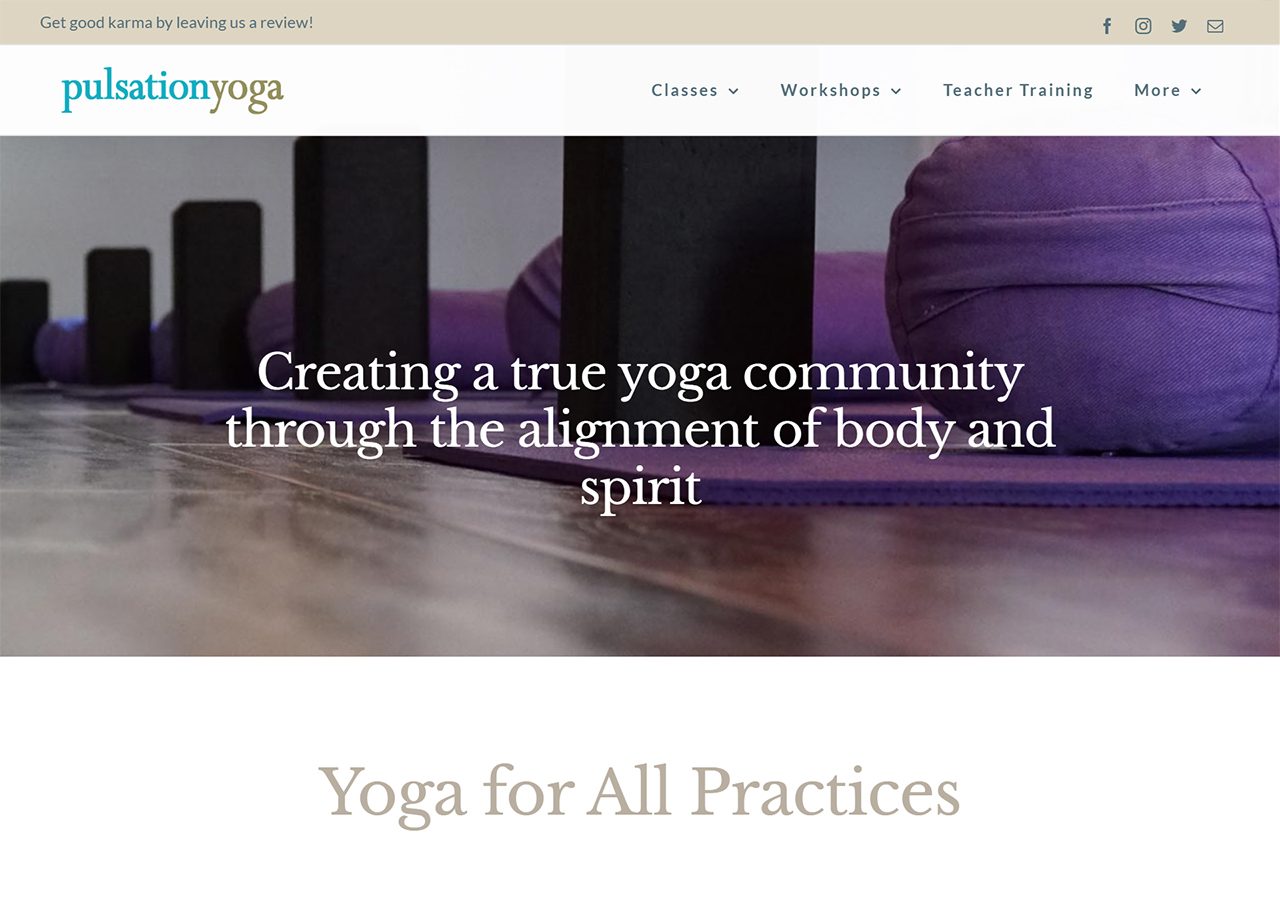 Pulsation Yoga home page